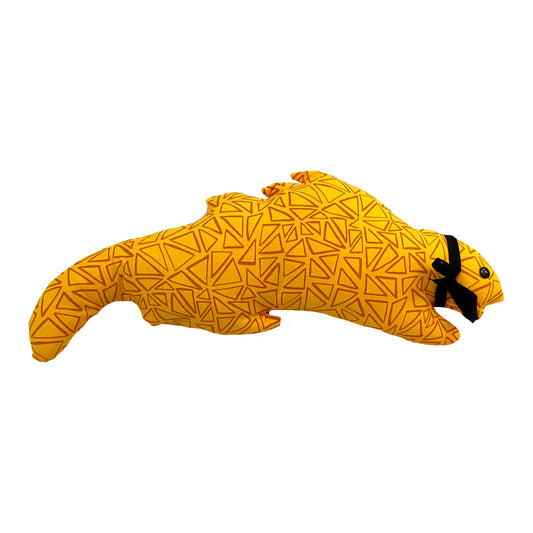 Yellow Iguana Pillow DIY Sewing and Craft Kit