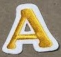 Iron On Embroidery Cooper Letters CLOSEOUT