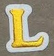 Iron On Embroidery Cooper Letters CLOSEOUT