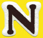 Iron On Embroidery Cooper Letters CLOSEOUT