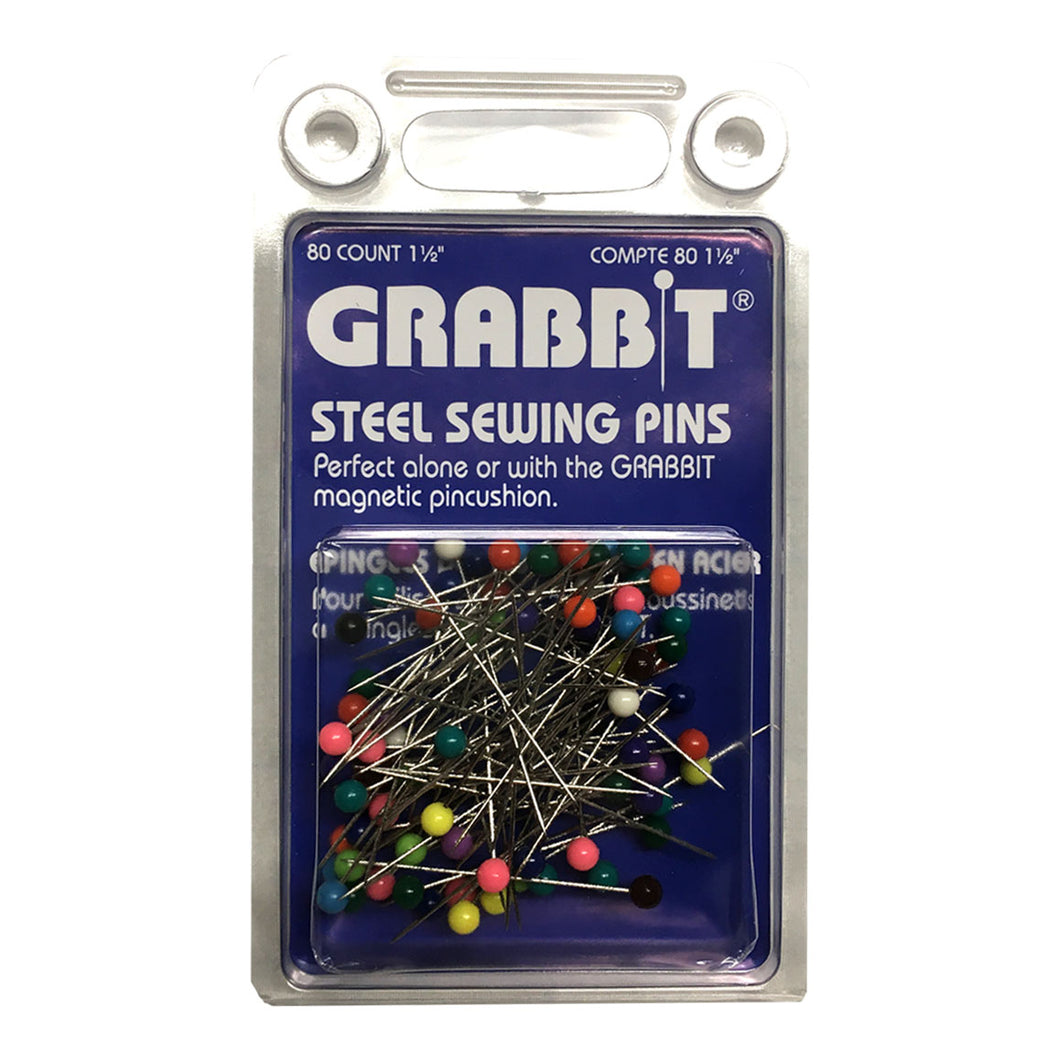 Grabbit Straight Pins- Steel Sewing Pins – LAMA Sewing Kits