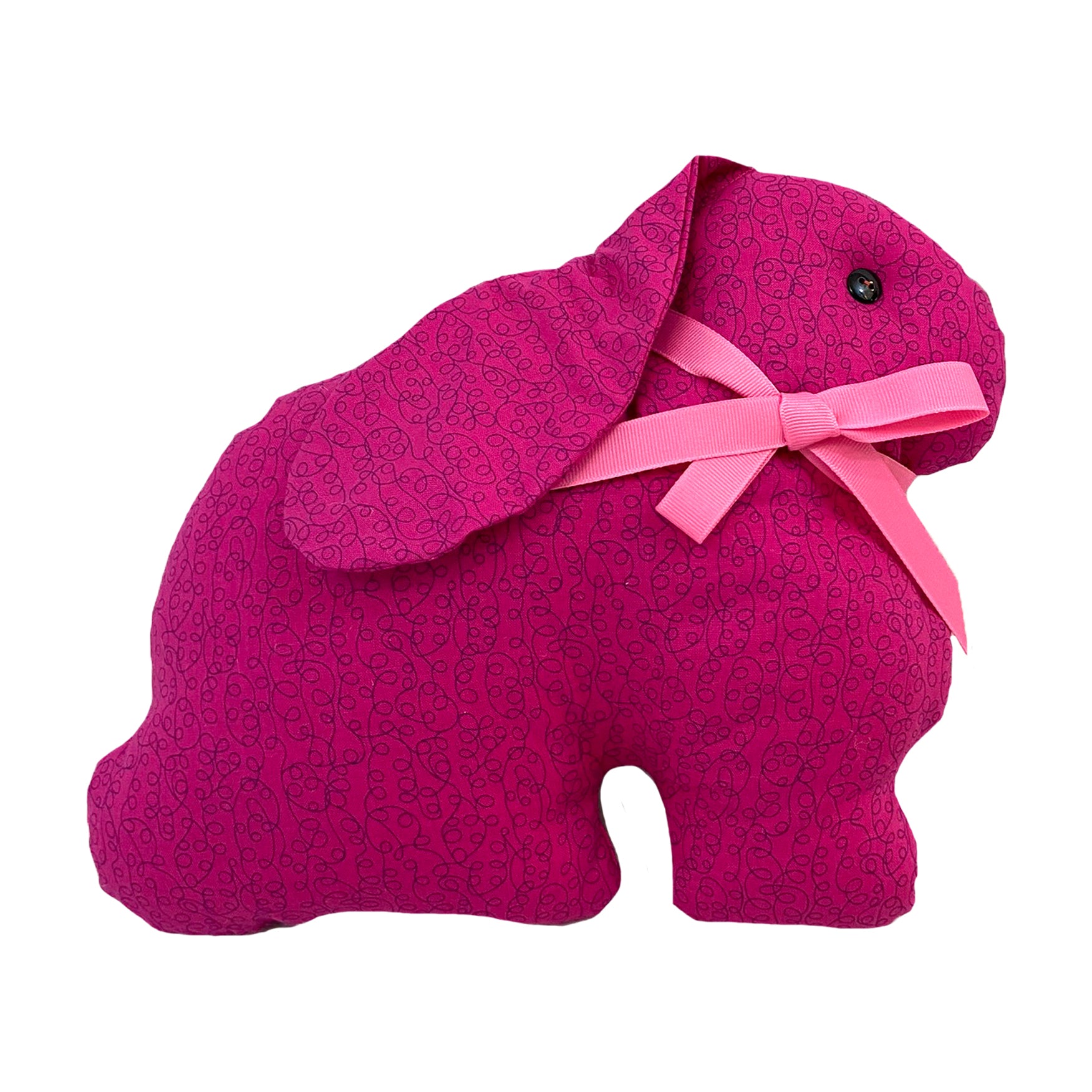 Raspberry Rabbit Pillow DIY Sewing and Craft Kit