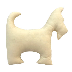 Muslin Scottie Dog Pillow DIY Sewing and Craft Kit
