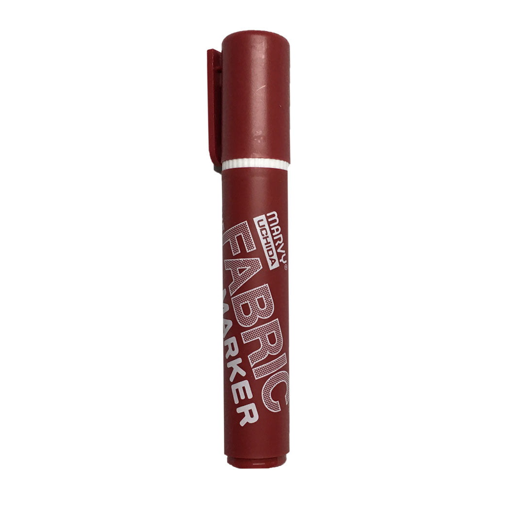 Marvy Broad Point Fabric Marker Brick Red