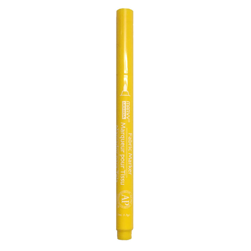 Marvy Fine Point Fabric Marker Yellow